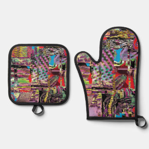 Oven Mitt & Pot Holders – Urban Fractals Holder Set