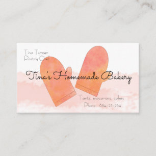 Oven Mitts Bakery Business Card
