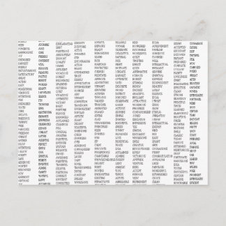 Over 600 Positive Words! Postcard