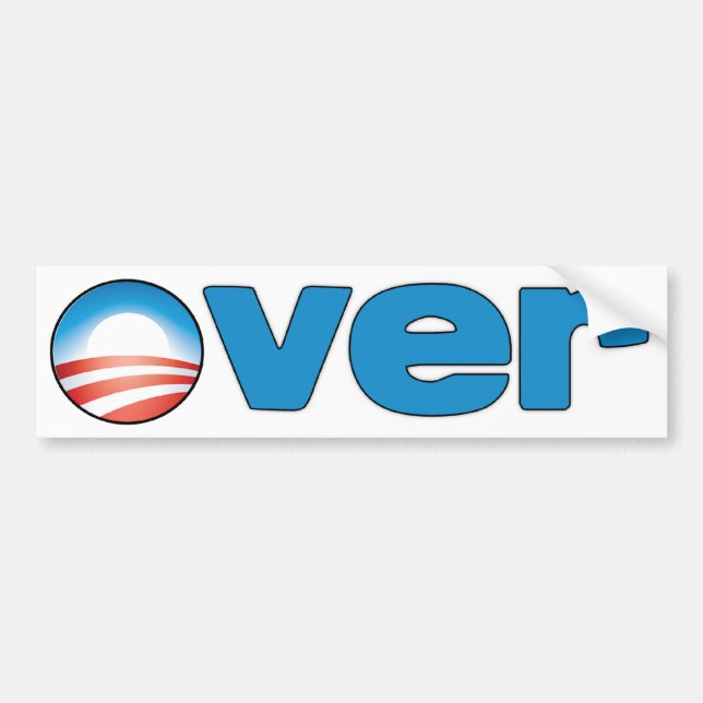 OVER - ANTI OBAMA STICKER (Front)