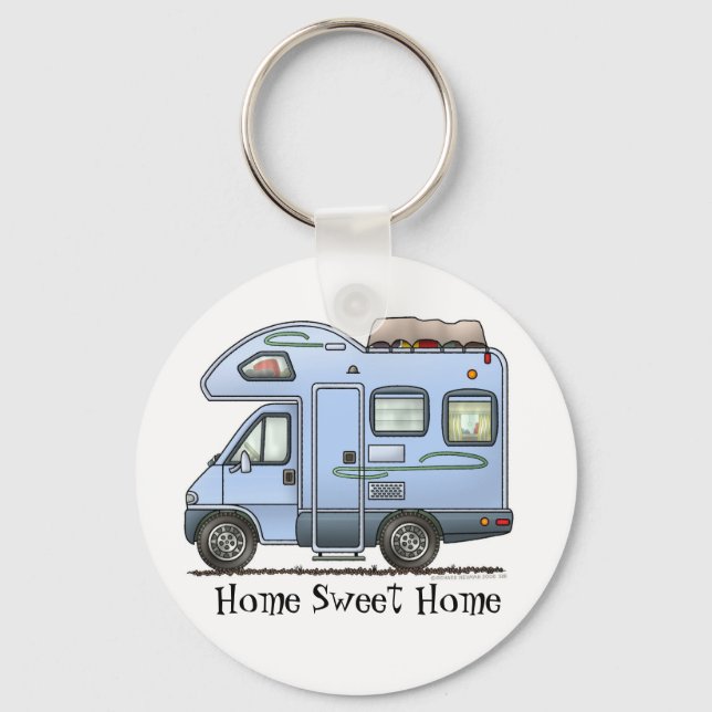 Over Cab Camper RV Keychain HSH (Front)