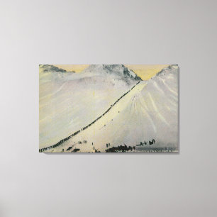 Over Chilkoot Pass During Gold Rush, Alaska Canvas Print