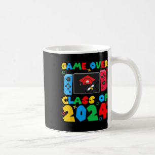 Over Cl Of 2024 Video Gamer Students Funny Graduat Coffee Mug