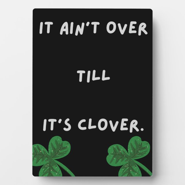 over/clover plaque (Front)