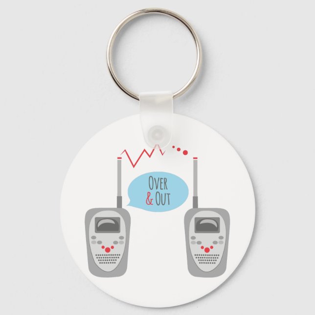 Over & Out Keychain (Front)