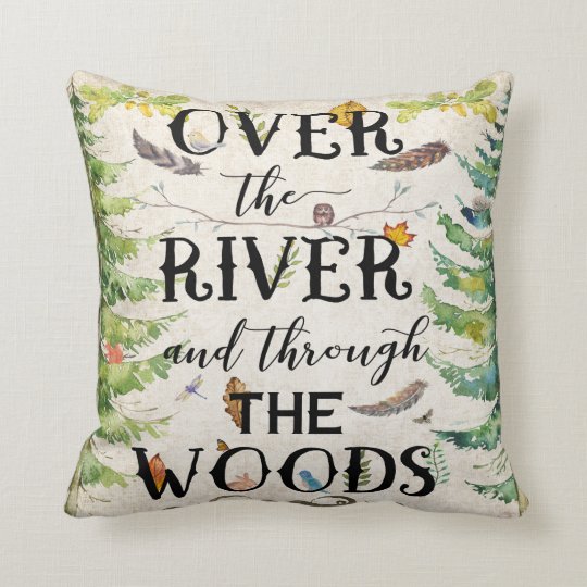 woodland nursery pillow
