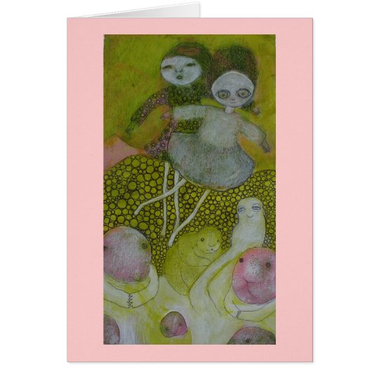 Over the Heads of Beavers Greeting Card