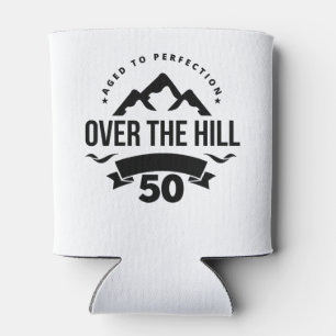 Over The Hill 50th Birthday Can Cooler