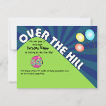Over the Hill 50th Birthday Invite Customize Text