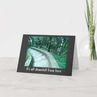 Over the Hill Birthday Card