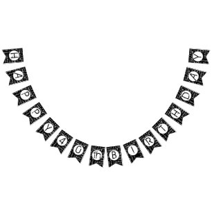 Over the Hill Birthday Custom Age Bunting Flags