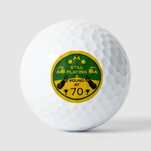 Over The Hill Birthday Golfer Golf Balls
