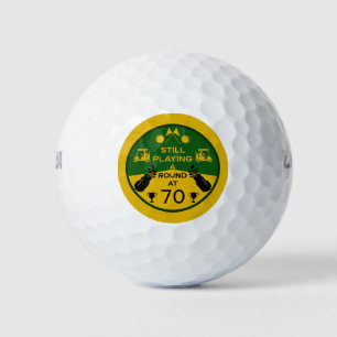 Over The Hill Birthday Golfer Golf Balls