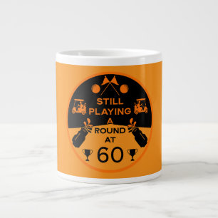 Over The Hill Birthday Golfer Large Coffee Mug