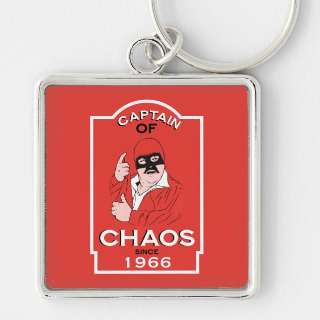 Over The Hill Birthday Guy Keychain (Front)