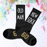 Over The Hill Birthday Party Favour Old Man New Socks<br><div class="desc">Celebrate his milestone celebration with these whimsical socks.  Personalize them as you choose,  socks are available in any size and colour.  Just another way to make your party memorable.  Look for other fun ideas all part of Party Party Party collection.</div>