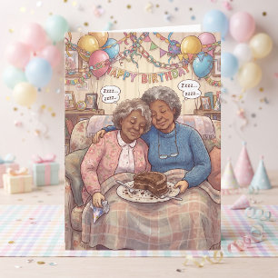 Over the Hill Friend's Birthday Humour Card