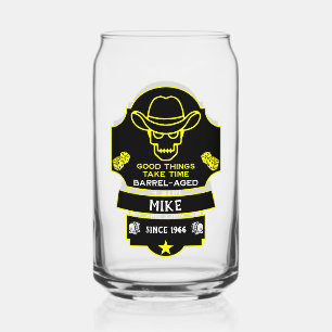 Over The Hill Getting Old Can Glass