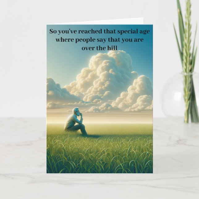 Over the Hill or Under? Holiday Card (Front)