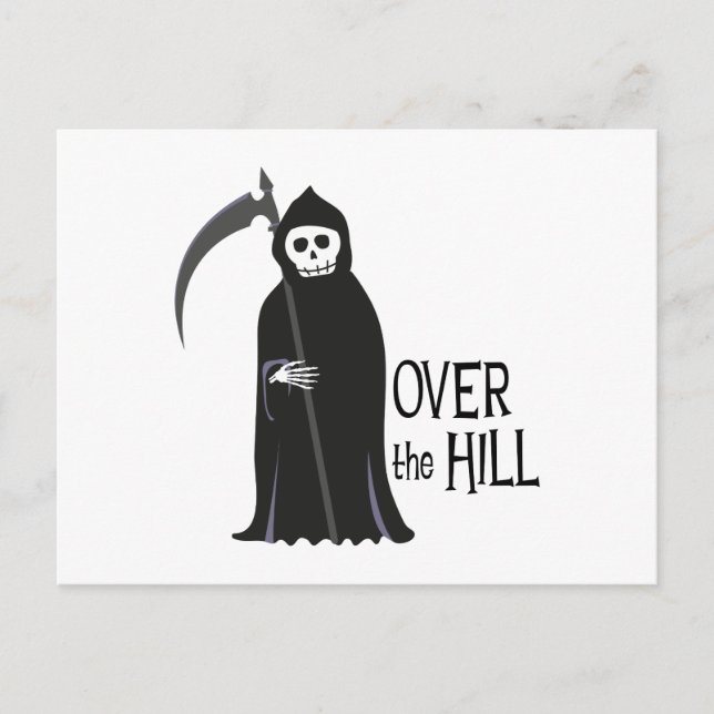 Over the Hill Postcard (Front)