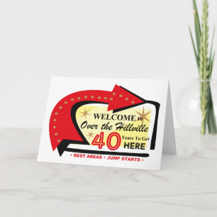 Over The Hillville 40 Card