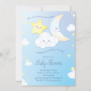 Over the Moon and Stars Invitation