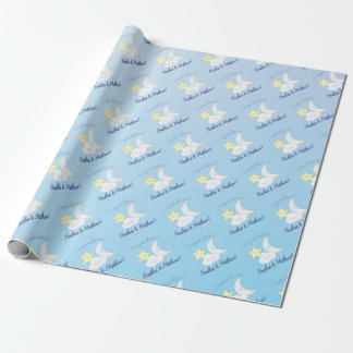 Over the Moon and Stars Wrapping Paper