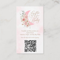 Over the Moon Baby Gift QR Card
