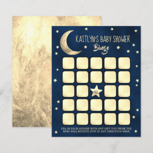 Over The Moon   Baby Shower Bingo