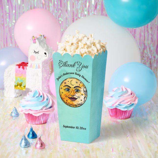 Over the Moon Baby Shower Celebration Favor Box (Party)