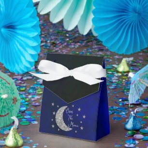 Over The Moon Baby Shower Favor Box