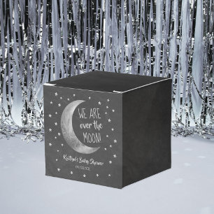 Over The Moon   Baby Shower Favor Box