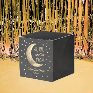 Over The Moon Baby Shower Favor Box