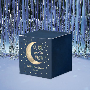 Over The Moon   Baby Shower Favor Box