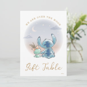 Over the Moon - Baby Shower Gift Table Invitation