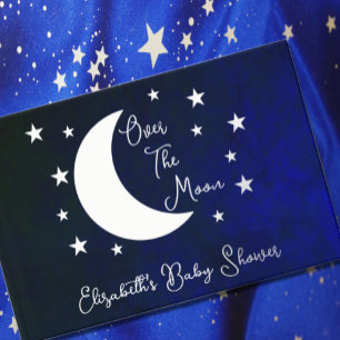 Over The Moon Baby Shower Guest Book