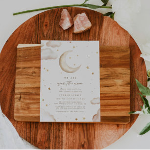 Over the Moon Baby Shower Invitation