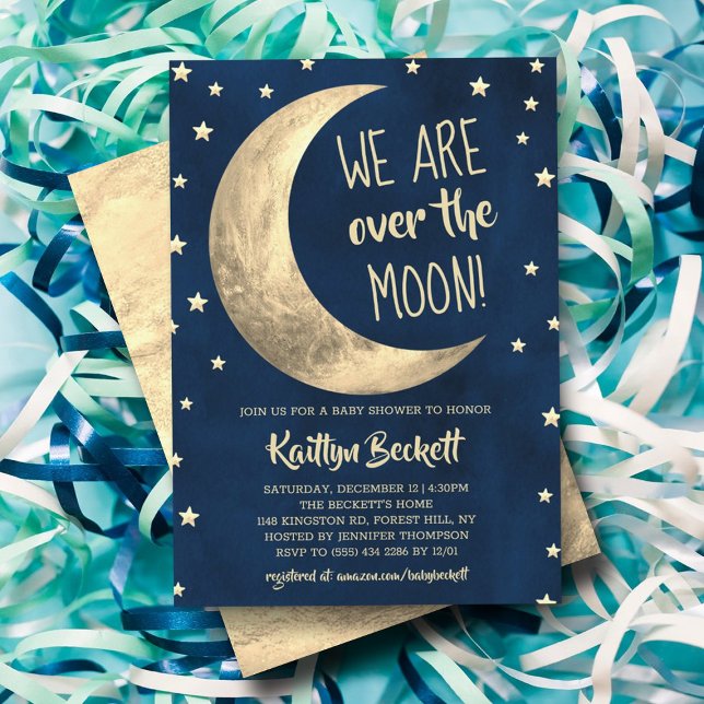 Over The Moon | Baby Shower Invitation (Creator Uploaded)