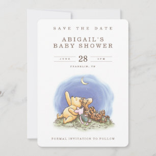 Over the Moon Baby Shower Save the Date