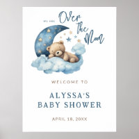 Over the Moon Baby Shower Welcome