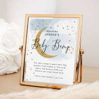 Over the Moon Blue Measure the Bump Shower Game