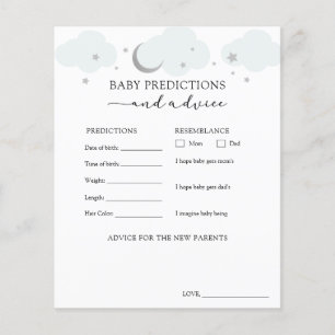 Over the Moon Blue Silver Baby Advice Predictions
