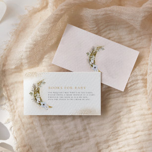 Over the Moon Boho Books for Baby Enclosure Card