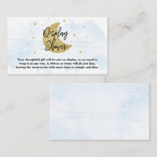 Over The Moon Boys Baby Shower Display Shower Enclosure Card