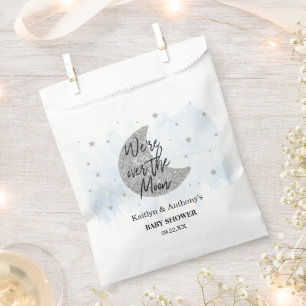 Over The Moon   Boys Baby Shower Favour Bag