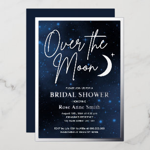 Over The Moon Bridal Shower Real Silver