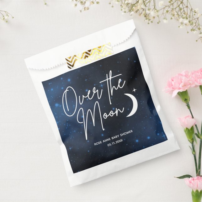 Over The Moon Celestial Themed Baby Shower Favour Bag (Sealed)