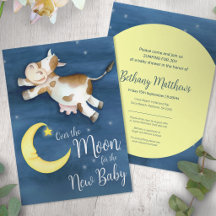 Over the moon cow jump baby shower