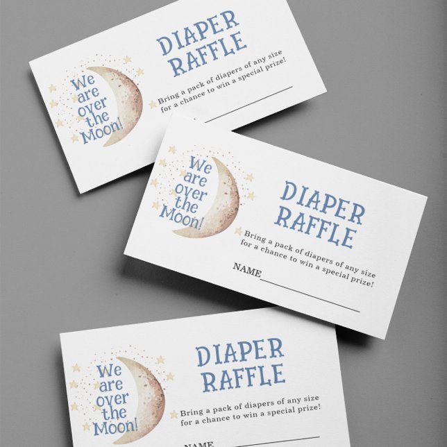 Over the Moon Diaper Raffle Enclosure Card (Creator Uploaded)