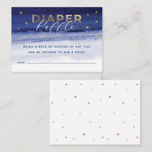 Over the Moon Diaper Raffle Insert Card
